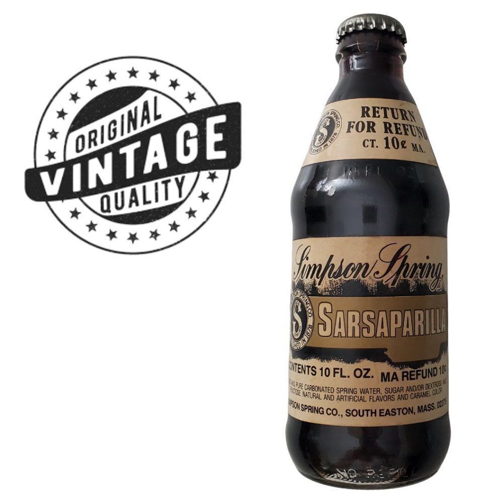 Vintage 1950s Simpson Spring Bottle Sarsaparilla Soda